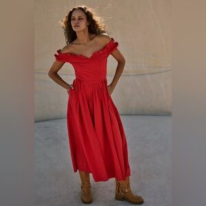 Free People Something Special Drop-Waist Midi